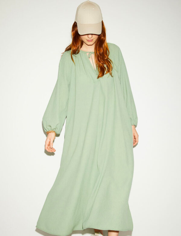 Long-sleeve Maxi Dress